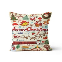 Tarmeek božićni jastuk pokriva božićni jastuk pokriva ukrase na otvorenom božićne ukrase Zatvoreni za kućni kauč na kauču na kauču, božićni pokloni