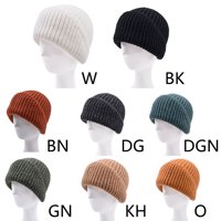 Modni pleteni šešir jednostavan hip-hop kovrčavica rubne šešir čvrste boje na otvorenom jesen zima