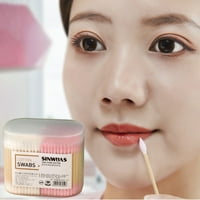 Mall Bo Cosmetic Swab Portable Jednokratna mekana višenamjenska alati za čišćenje mirisa WOOD Stick okrugli šiljasti šminka šminke kućne zalihe