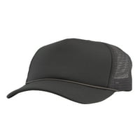 Gornja hat za kamione za glavu - Muški kamiondžija kape za pjenu mrežicu Snapback tamno siva