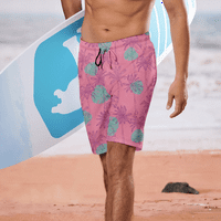 Dječaci i muški kratke hlače Ležerne prilike Havajske kratke hlače za muškarce Hlače za plažu za muškarce Ljeto Tvrtke kratke hlače Brze suhog kupanja za muškarce Ljetne kratke hlače Trendi kratke hlače muške šorc