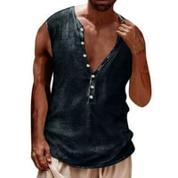 Muška ljetna modna ležerna kopča 3D digitalni tisak bez rukava bez rukava od prsluka vrhunske bluze