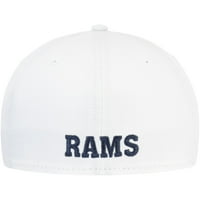Muška nova era bijela Los Angeles Rams Povijesni Omaha 59Fifty ugrađeni šešir