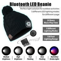 Unise Beanie Hat sa svjetlosnim poklonima za muškarce tata oca USB punjive kapice