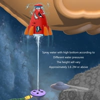 Dijamantni prostor raketni prskalice Rotirajuće lansiranje vode Ljetne zabavne igračke