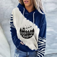 Prevelika dukserija za žene - pulover Print Hoodie 50% popusta
