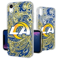 Los Angeles Rams iphone Paisley Design Glitter Case