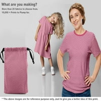 Onoone pamučna kambrična ružičasta tkanina geometrijska šivaća tkanina od dvorišnog tiskanog diy odjeće šiva široko