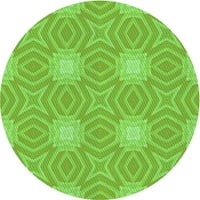 Ahgly Stroj za upotrebu u zatvorenom okruglom rublicom Emerald Green Područje tepih, 3 'Round