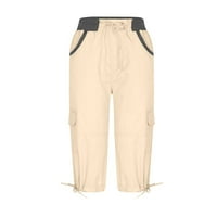 Meuva Ljetne žene Multi džepne pantalone na otvorenom Ležerne prilike, Cropped hlače Kombinezone tanke labave teretne kratke hlače