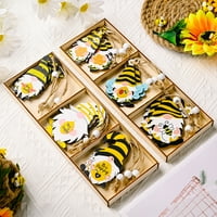 Postavite viseći privjesak Povećajte atmosferu ukrasni drveni pčelinji festival ukrasi Privjesak za kućni dekor