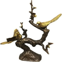 Kineska ručno rađena stara bakrena ptica statua Početna umjetnost Dekoracija Metalna skulptura