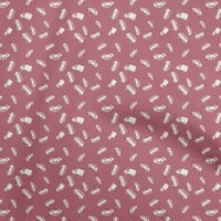 Onuone pamuk poplin ružičasti tkanini prekrivajući automatsko opterećenje tiskane šivaće tkanine sa dvorištem širom