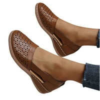 GUZOM WINTH LJETNA Sandale Wedge Beach Sandals New Fashion Comfort Ležerne dijapozitide Cipele - Smeđa Veličina 4,5
