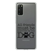 Distinconknk Clear Shootfofofofofofofofoff hibrid za Galaxy S ultra 5g - TPU branik Akrilni zaštitni ekran za hladnjak - svi prijatelji moraju odobriti psa
