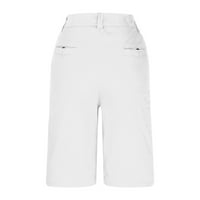 Homodles Muški fit kratke hlače - Trendi Zip Casual Hotsas Bijela veličine xxl