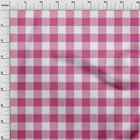 Onoone pamuk fle ružičasta tkanina gingham Provjerite haljinu materijal tkanina za ispis tkanina sa dvorištem širom