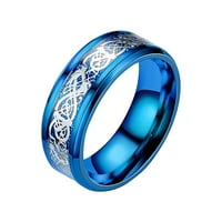 SKPBlutn prstenovi za žene djevojke titanijum čelik od nehrđajućeg čelika Zmaj uzorak parceli Europske američke prstenove prstena