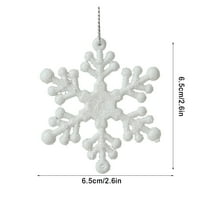 NJSPDJH Creative Creafts Božićno drvce Kućni ukras Pribor Snowflake Angel Winges Privjesak Ornament