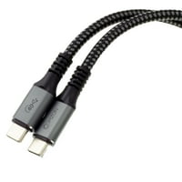 Comzon USB kabel USB 40Gbps Watt kabel za brzo punjenje, USB tip C muški do muške, pletenice, FT