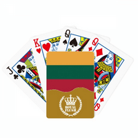 Litva Nacionalna zastava EU Country Royal Flush Poker igra igračka karta