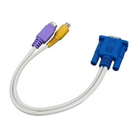Prijenosni pin VGA SVGA do s video adaptera AV TV izlaz CONVERTER kabel