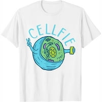 Cellfie - Smiješan biolog Biologion Studentskih ćelija Sci Slatke majice kratkih rukava za žene - Trendi grafika