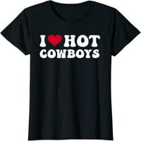 Ljubav Hot Cowboys i Heart Cowboys Smiješna zemlja Zapadna majica