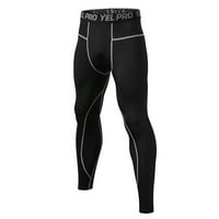 FABIURT Muške sportske hlače Muške jednostavne košarkaške osnovne obuke kompresijske hlače za fitness hlače hlače, GY1