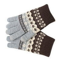 Topana snježna pahuljica sa zaslonom pletene modne zimske ženske rukavice za modne rukavice i muške rukavice i kreativne tiskane rukavice