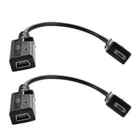 Farfi Pin Micro USB muški do mini USB ženski konektorski adapterski adapterski kablovi