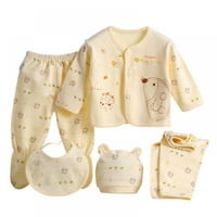 Set Newbornorođenče odijelo za djecu i djevojčicu odjeću čisto pamučno brušeno crtano donje rublje