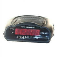 Sonet Industries R-1662B kompaktni radio sat, crni