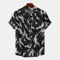 Mafintytpr Majice majice ispod $ veliki i visoki muški tasteri na plaži cvjetni ispis partwwn kratka