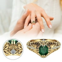 RONG YUN modni prstenovi vjenčani traki u titanijumskim prstenom vjenčani prsten za angažman prsten zlato 6