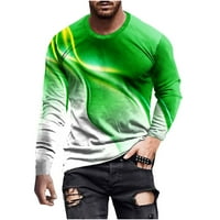 Muški majice Grafički čišćenje Muškarci Ležerne prilike za pulover s dugim rukavima od tiskane majice