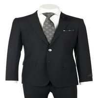 Porto Black, Slim Fit, čista vuna odijelo Tiglio Luxe TIG1001