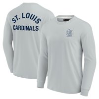 Unizno fanatics potpis Grey St. Louis Cardinals super meka majica s dugim rukavima