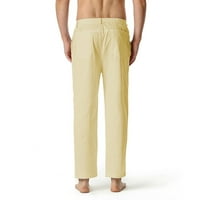 Viadha muške pamučne pantalone sa elastičnim strukom vunenike dnevne casual pantsstraight hlače sportske pantalone hlače