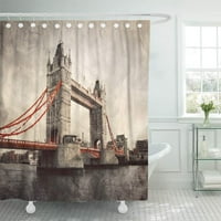 Tower Bridge u Londonu Engleska UK Umjetnički vintage retro kupatilo za kupanje zavoja za kupanje