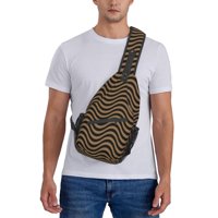 Sling torba, muški ruksak za rame Mali poprečni karoserijski sanduk ruksak-bešavne morske pruge uzorak