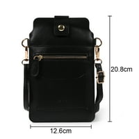 Torba za crossbody torbica torbica za ženske torbe na ramenu Kreditna kartica Whert s više džepova, crna, crna, G110544