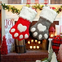 Farfi Paw Božićna čarapa čarapa bombona poklon torba Xmas Tree Viseći ukras