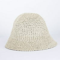 Cocopeantnts Ljeto slamna šešir za žene široka podložna disketa Panama Sun Hats ženska dama suncobran za sunčanje na otvorenom UV zaštita sklopiva plaža sunčeva kapa
