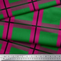 Soimoi pamučna voil tkanina Provjerite provjerite ispisanu obrtnu tkaninu sa širokim dvorištem