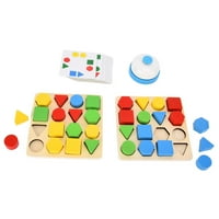 Geometrijska puzzle igračka, blokovi puzzle mozak teasers igračka logično razmišljanje Šareno interaktivno za djecu
