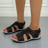 Ženske sandale Summer Cleance, podržavaju udobne pješačke sandale Ženske plišane otvorene udobne meke tople kućne papuče