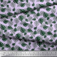 Soimoi ljubičasta baršunasta tkanina monstera lišće ispisa šivaći šivanje tkanine širom