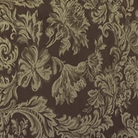 Ultimate Textile Miranda Square Damask Stolcloth - Jacquard Weave, čokolada smeđa