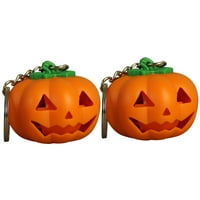 Halloween Pumpkin LED PING prsten osvjetljava tipku za ključeve poklon igrača sa zvukom